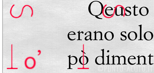 Punto acuto Punto acuto Correzioni di bozze